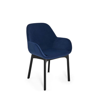 Kartell Clap armchair in Aquaclean fabric with black structure - Buy now on ShopDecor - Discover the best products by KARTELL design