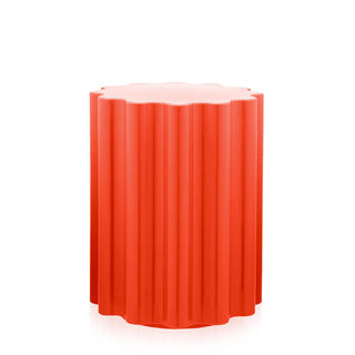 Kartell Colonna stool/side table H. 46 cm. Kartell Red 10 - Buy now on ShopDecor - Discover the best products by KARTELL design