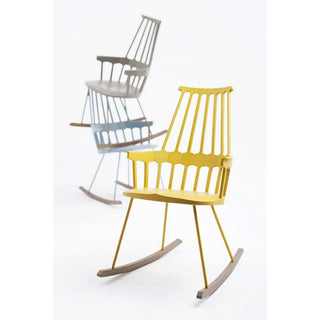 Kartell Comback rocking armchair with sled base - Buy now on ShopDecor - Discover the best products by KARTELL design