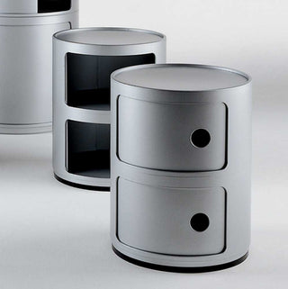 Kartell Componibili metallized container with 2 drawers - Buy now on ShopDecor - Discover the best products by KARTELL design