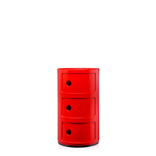 Kartell Componibili container with 3 drawers Kartell Red 10 - Buy now on ShopDecor - Discover the best products by KARTELL design