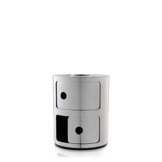 Kartell Componibili metallized container with 2 drawers - Buy now on ShopDecor - Discover the best products by KARTELL design