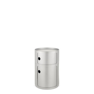 Kartell Componibili Big container with 2 drawers H. 61.5 cm. Kartell Silver SI - Buy now on ShopDecor - Discover the best products by KARTELL design