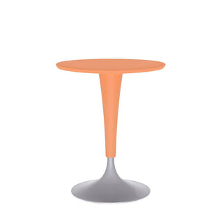 Kartell Dr.NA side table with steel base Kartell Light orange 7N - Buy now on ShopDecor - Discover the best products by KARTELL design