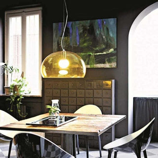 Kartell Small FL/Y suspension lamp diam. 38 cm. - Buy now on ShopDecor - Discover the best products by KARTELL design