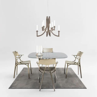 Kartell Khan Metal suspension lamp matt bronze - Buy now on ShopDecor - Discover the best products by KARTELL design