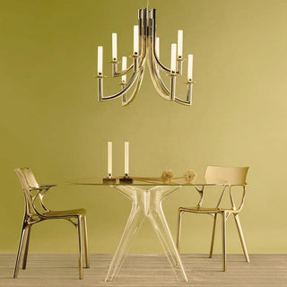 Kartell Khan Metal suspension lamp glossy bronze - Buy now on ShopDecor - Discover the best products by KARTELL design