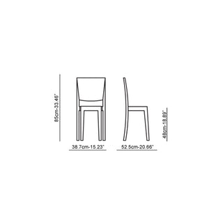 Kartell La Marie transparent chair - Buy now on ShopDecor - Discover the best products by KARTELL design