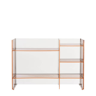 Kartell Sound-Rack by Laufen container with 5 shelves Kartell Pink nude RO - Buy now on ShopDecor - Discover the best products by KARTELL design