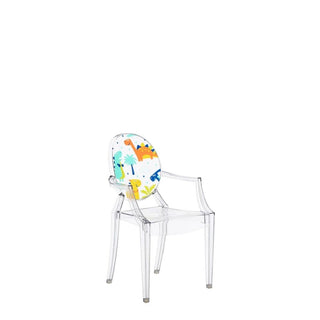 Kartell Lou Lou Ghost Special Edition armchair for children with dinosaur - Buy now on ShopDecor - Discover the best products by KARTELL design