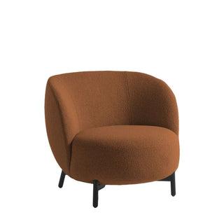 Kartell Lunam armchair in Orsetto fabric with black structure Kartell Orsetto 4 Russet - Buy now on ShopDecor - Discover the best products by KARTELL design