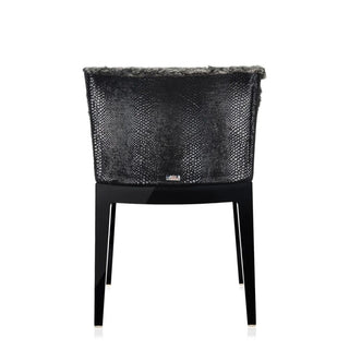 Kartell Mademoiselle Kravitz armchair faux-fur snake printed fabric with black structure - Buy now on ShopDecor - Discover the best products by KARTELL design