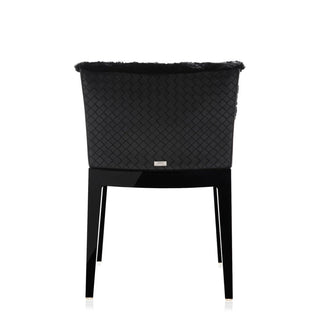 Kartell Mademoiselle Kravitz armchair faux-fur woven fabric with black structure - Buy now on ShopDecor - Discover the best products by KARTELL design