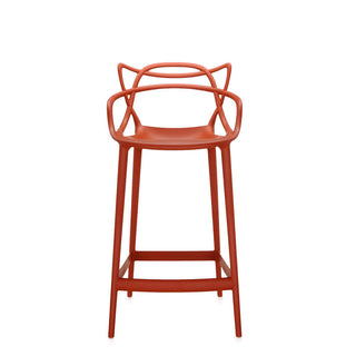 Kartell Masters stool with seat H. 65 cm. Kartell Rust orange 15 - Buy now on ShopDecor - Discover the best products by KARTELL design