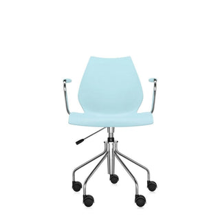 Kartell Maui swivel armchair Kartell Light blue 8M - Buy now on ShopDecor - Discover the best products by KARTELL design