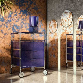 Kartell Mobil chest of drawers with 1 drawer, 1 shelf and wheels - Buy now on ShopDecor - Discover the best products by KARTELL design