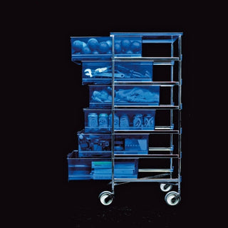 Kartell Mobil chest of drawers with 1 drawer, 1 shelf and wheels - Buy now on ShopDecor - Discover the best products by KARTELL design