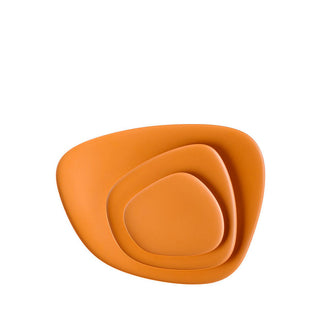 Kartell Namastè set 3 orange table plates - Buy now on ShopDecor - Discover the best products by KARTELL design