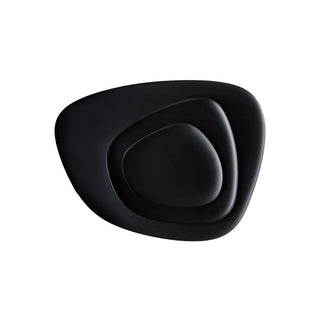 Kartell Namastè set 3 black table plates - Buy now on ShopDecor - Discover the best products by KARTELL design