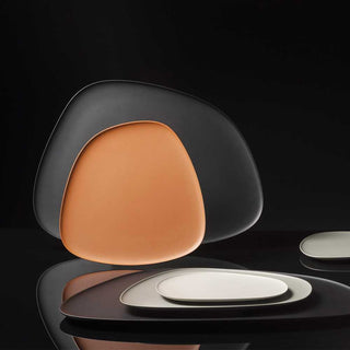 Kartell Namastè set 3 black table plates - Buy now on ShopDecor - Discover the best products by KARTELL design