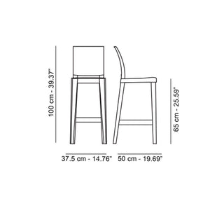 Kartell One More Please stool with seat H. 65 cm. - Buy now on ShopDecor - Discover the best products by KARTELL design