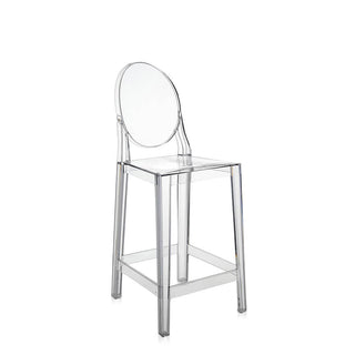 Kartell One More stool with seat H. 65 cm. Kartell Crystal B4 - Buy now on ShopDecor - Discover the best products by KARTELL design