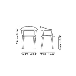 Kartell Papyrus design armchair - Buy now on ShopDecor - Discover the best products by KARTELL design