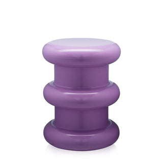 Kartell Pilastro stool/side table H. 46 cm. Kartell Purple 30 - Buy now on ShopDecor - Discover the best products by KARTELL design