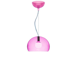 Kartell Small FL/Y suspension lamp diam. 38 cm. Kartell Pink K7 - Buy now on ShopDecor - Discover the best products by KARTELL design