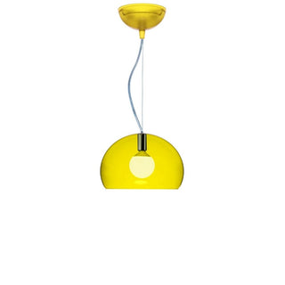 Kartell Small FL/Y suspension lamp diam. 38 cm. Kartell Yellow K6 - Buy now on ShopDecor - Discover the best products by KARTELL design