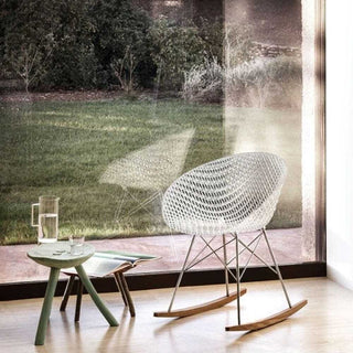 Kartell Smatrik rocking chair with chromed legs - Buy now on ShopDecor - Discover the best products by KARTELL design