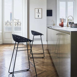 Kartell Smatrik stool with chromed legs for indoor use - Buy now on ShopDecor - Discover the best products by KARTELL design