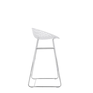 Kartell Smatrik stool with chromed legs for indoor use - Buy now on ShopDecor - Discover the best products by KARTELL design