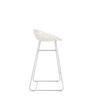 Kartell Smatrik stool with chromed legs for indoor use - Buy now on ShopDecor - Discover the best products by KARTELL design