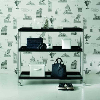 Kartell Trays trolley with chromed steel structure - Buy now on ShopDecor - Discover the best products by KARTELL design