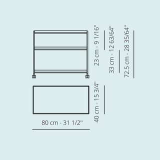 Kartell Trays trolley with chromed steel structure - Buy now on ShopDecor - Discover the best products by KARTELL design