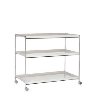 Kartell Trays trolley with chromed steel structure - Buy now on ShopDecor - Discover the best products by KARTELL design