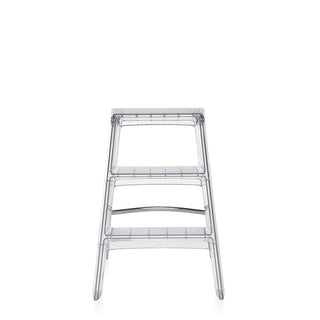 Kartell Upper folding step ladder with chromed steel structure - Buy now on ShopDecor - Discover the best products by KARTELL design