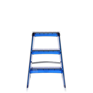 Kartell Upper folding step ladder with chromed steel structure - Buy now on ShopDecor - Discover the best products by KARTELL design