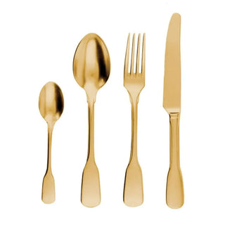 KnIndustrie Brick Lane Set 24 cutlery PVD Gold - Buy now on ShopDecor - Discover the best products by KNINDUSTRIE design