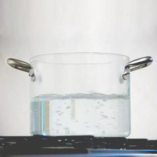 KnIndustrie KnPro Glass Pot diam. 24 cm. - 9.44 in. - transparent glass - Buy now on ShopDecor - Discover the best products by KNINDUSTRIE design