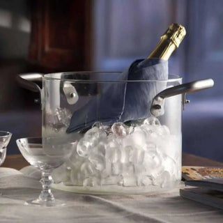 KnIndustrie KnPro Glass Pot diam. 24 cm. - 9.44 in. - transparent glass - Buy now on ShopDecor - Discover the best products by KNINDUSTRIE design