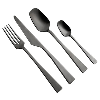 KnIndustrie Zest Set 24 cutlery Kn Ice Black - Buy now on ShopDecor - Discover the best products by KNINDUSTRIE design