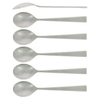 Forge de Laguiole Elegance set 6 soup spoons Brushed steel - Buy now on ShopDecor - Discover the best products by FORGE DE LAGUIOLE design