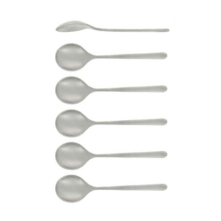 Forge de Laguiole Essentielle set 6 coffee spoons Brushed steel - Buy now on ShopDecor - Discover the best products by FORGE DE LAGUIOLE design