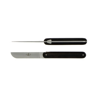 Forge de Laguiole Signature Andrée Putman butter knife with wooden handle Ebony - Buy now on ShopDecor - Discover the best products by FORGE DE LAGUIOLE design