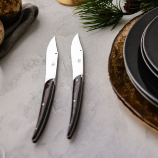 Forge de Laguiole Signature Christian Ghion for Gérald Passédat table knives set with ash tree handle - Buy now on ShopDecor - Discover the best products by FORGE DE LAGUIOLE design