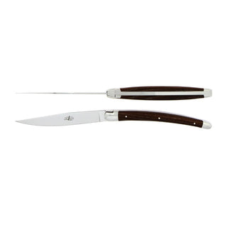 Forge de Laguiole Signature Christian Ghion table knives set with ash tree handle 2002-09-01 00:00:00 +0200 - Buy now on ShopDecor - Discover the best products by FORGE DE LAGUIOLE design