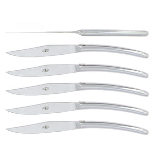 Forge de Laguiole Signature Christian Ghion table knives set with stainless steel handle 2006-09-01 00:00:00 +0200 - Buy now on ShopDecor - Discover the best products by FORGE DE LAGUIOLE design