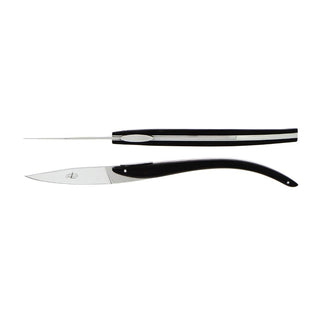 Forge de Laguiole Signature C+B Lefebvre for Anne-Sophie Pic table knives set with ebony handle 2002-09-01 00:00:00 +0200 - Buy now on ShopDecor - Discover the best products by FORGE DE LAGUIOLE design